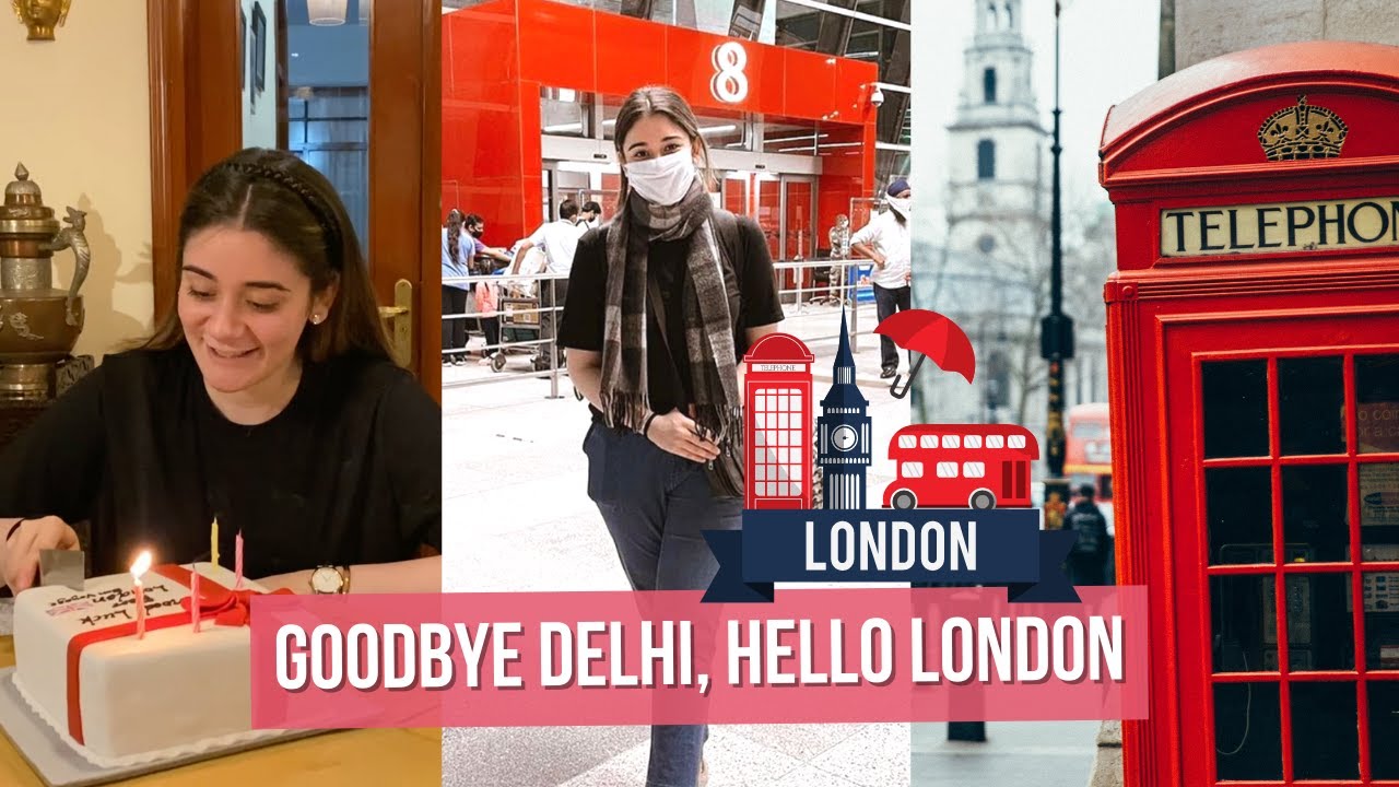 VLOG - Goodbye Delhi, Hello London | University Move-In | Moving To London Vlog ✈️