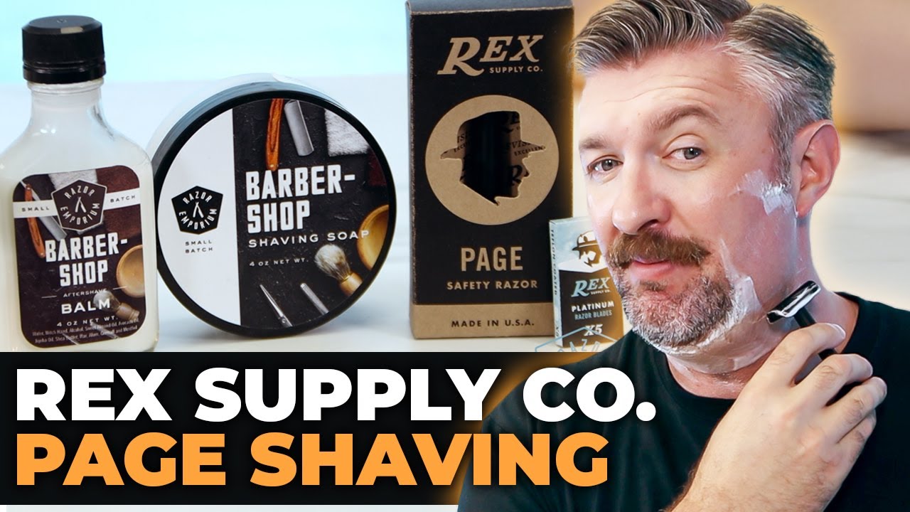 First Shave with the NEW Page Aluminum Three Piece Razor From Rex Supply Co.