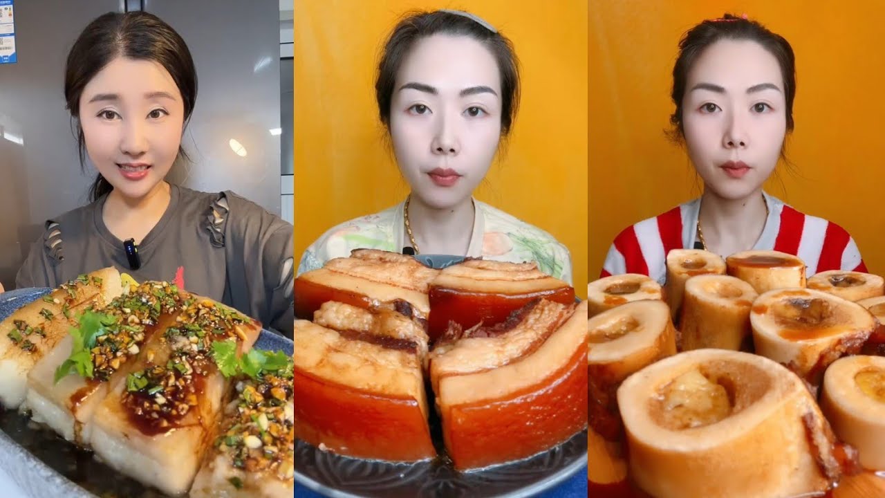 Eating Challenge: Eating pork braised pork belly beef 🍖🍖🍖#mukbang #meat #pork #yummy 
