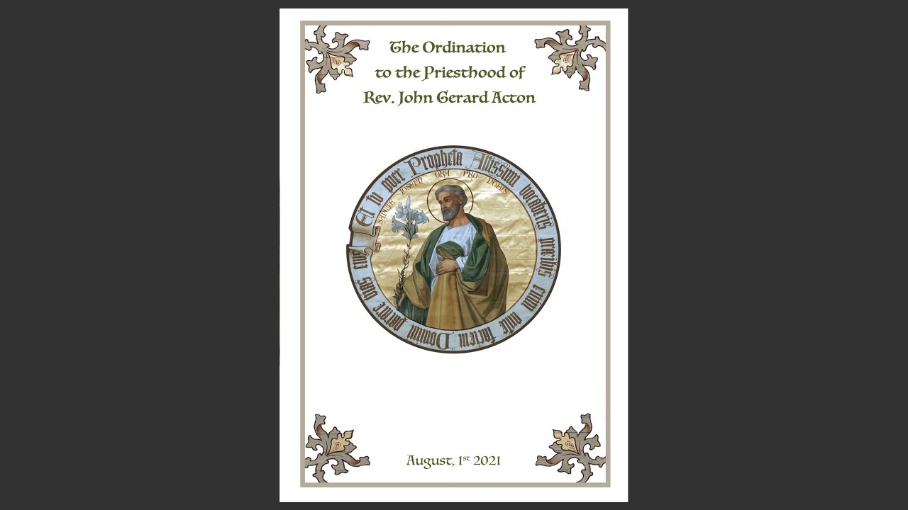 The Ordination of John Gerard Acton