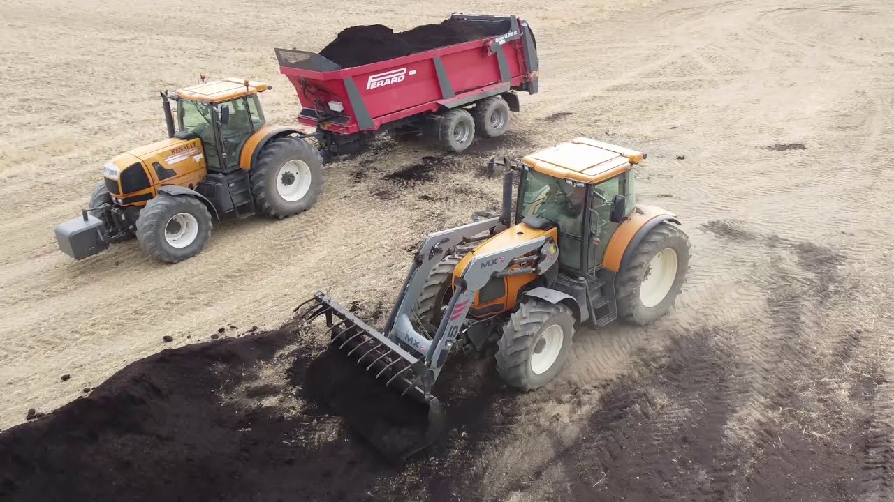 Des tracteurs 100% Français, Un Perard de 25m³ a l'épandage Full Renault !! 🟠🔊