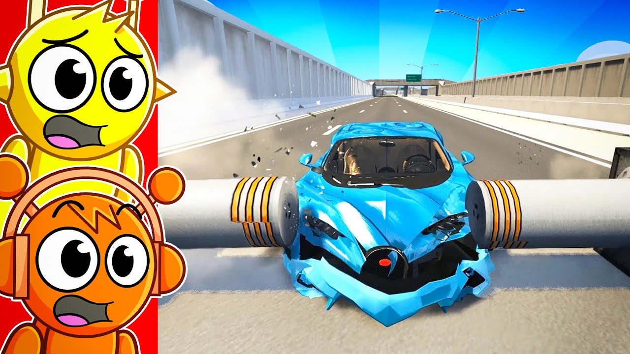 Reacting to SUPER SATISFYING CAR CRASHES! (BeamNG Drive)