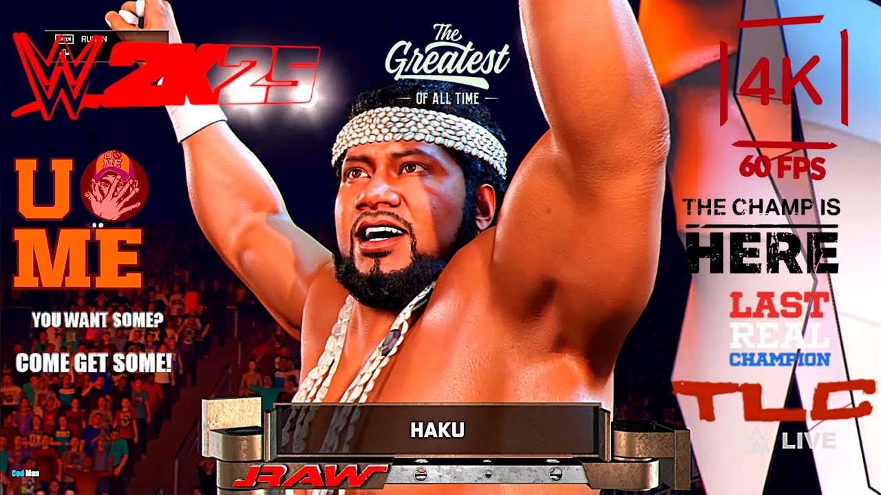 John Cena vs Haku |TLC | Wwe 2k25 | 4k60Fps|⭐⭐⭐⭐⭐
