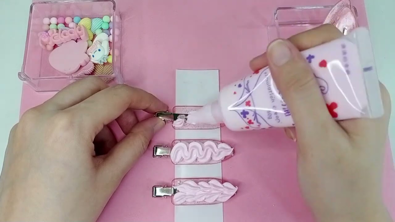 DIY Cute Hair Clip Simulation Cream | Kawaii Aesthetic