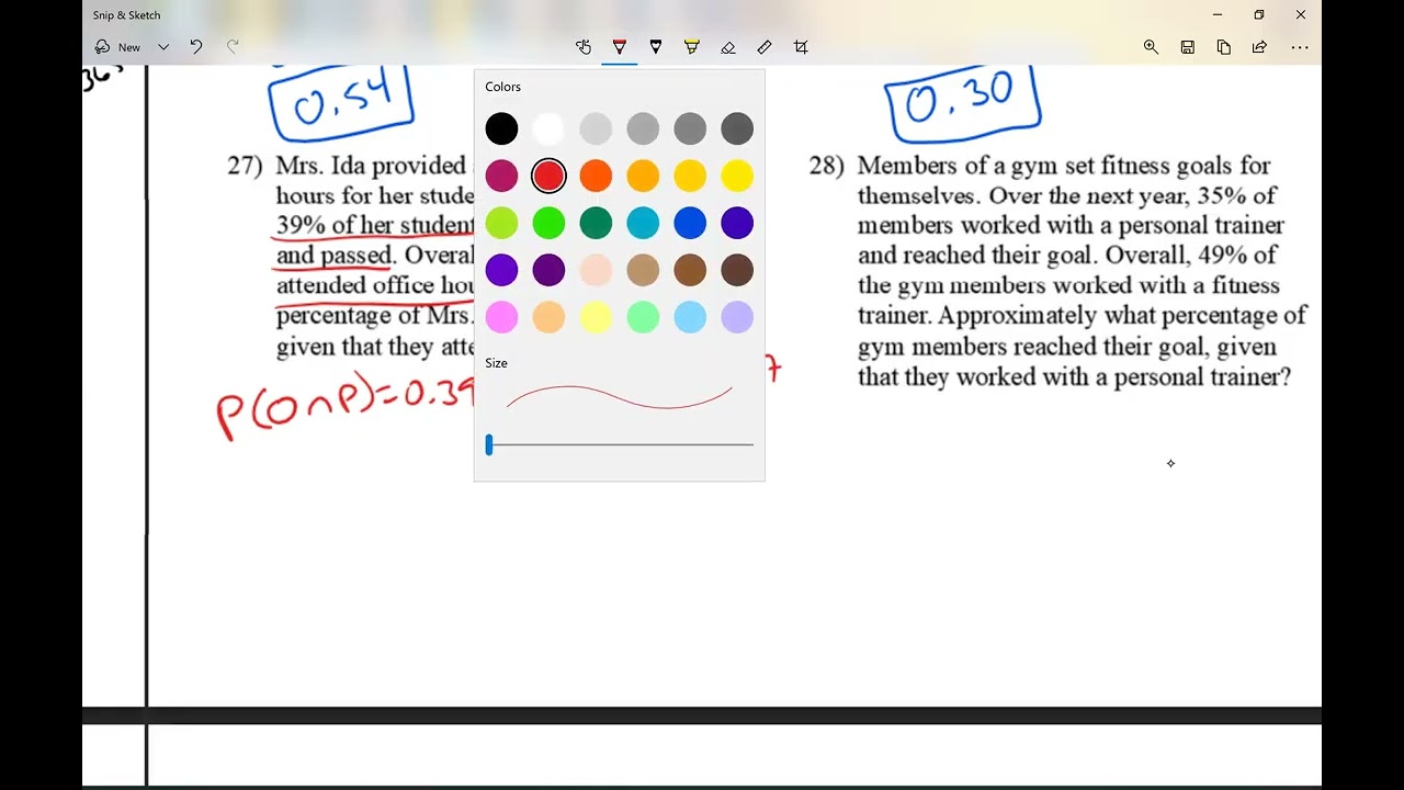 Leonzo conditional probability