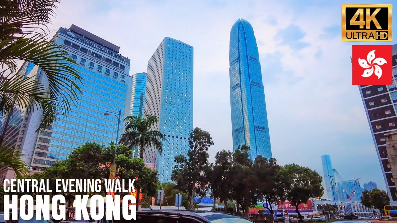 Hong Kong — Central Evening Walk【4K】| Hong Kong Walking Tour 2022