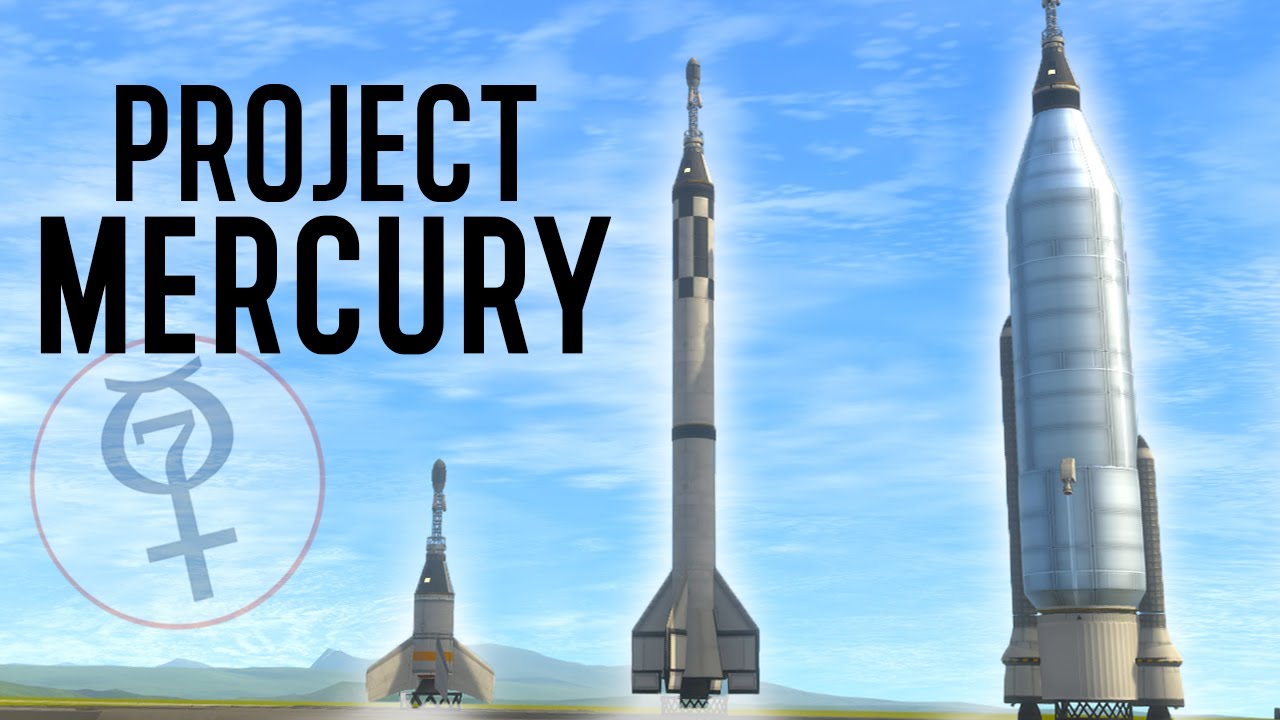 KSP: Full PROJECT MERCURY Recreation! Space Race Speedrun