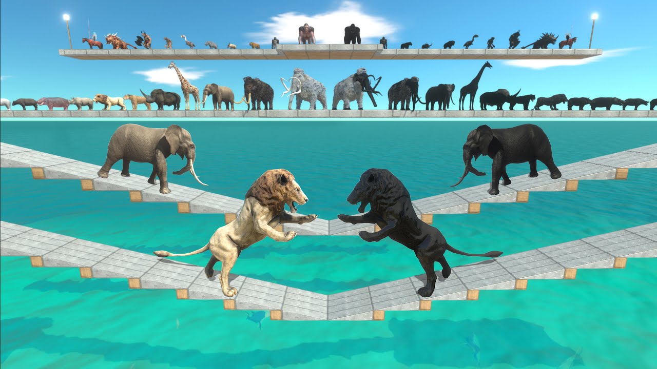 Animals vs their black | Which animal is stronger? - Animal Revolt Battle Simulator