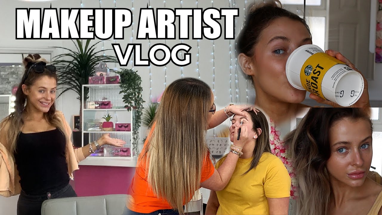 MUA VLOG 💄 get ready with me for work... what I do in a normal day @ the studio ✌🏽