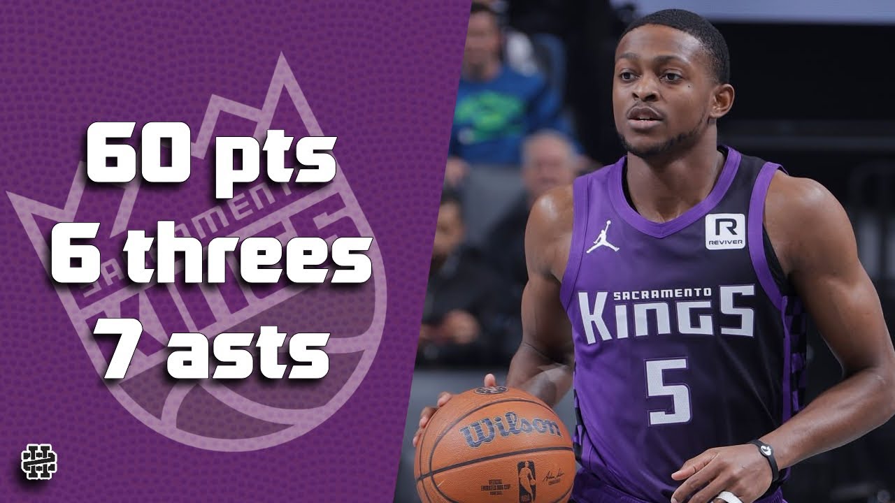 De'Aaron Fox 60 pts 6 threes 7 asts vs Wolves 24/25 season