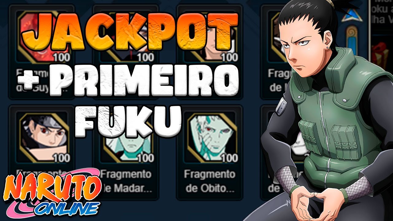 PRIMEIRO UP DO FUKU EM CONTA NOVA - NARUTO ONLINE