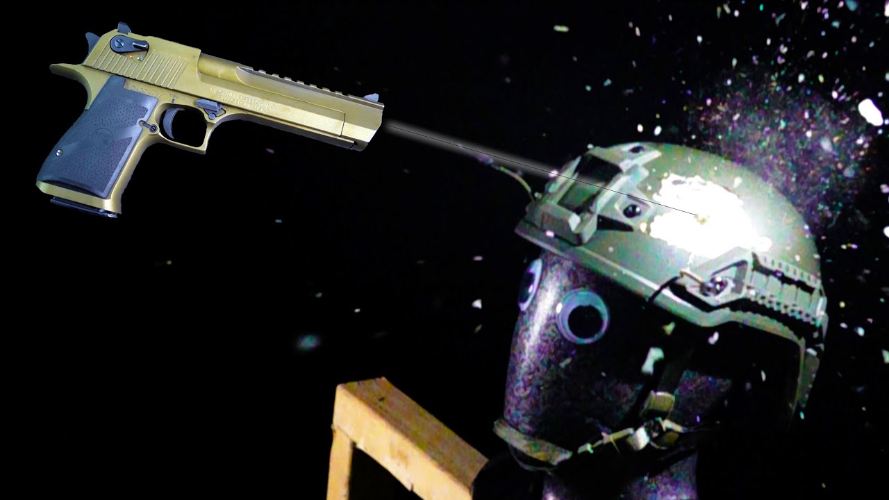 Ballistic Helmet  vs  Desert Eagle