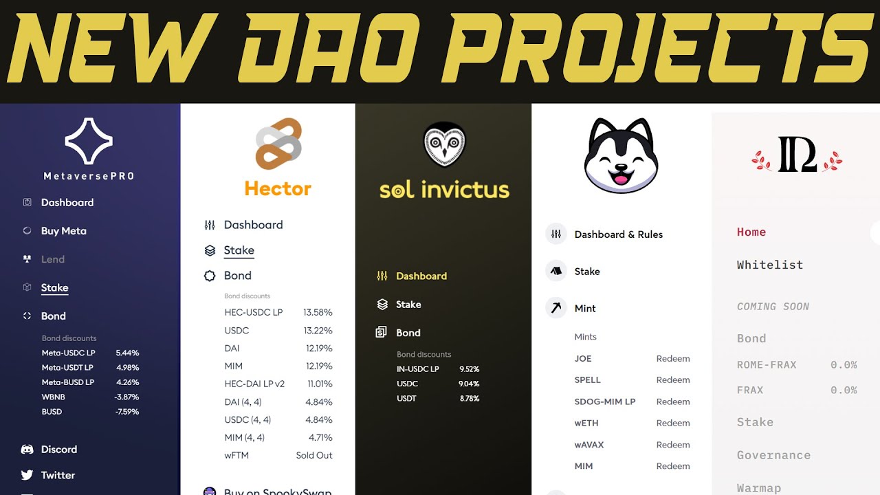 New DAO Projects