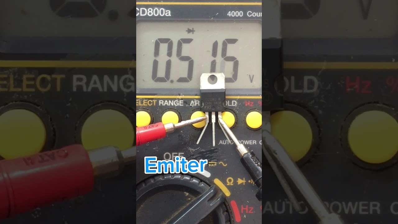 How To check Tip31 Transistor with a Multimeter #transistor #check #multimeter