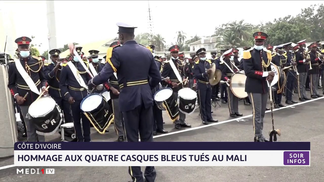 Côte d´Ivoire: hommage aux quatre Casques bleus tués au Mali