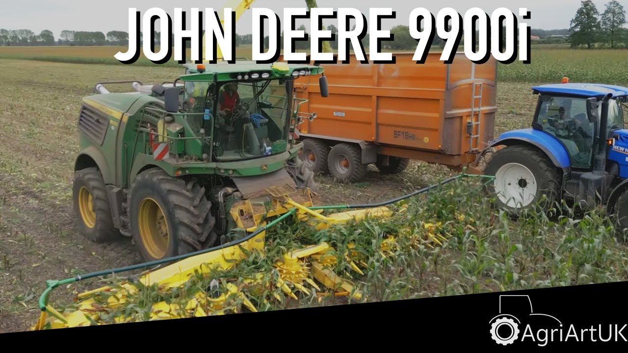Chopping maize with the John Deere 9900i from G's Farming