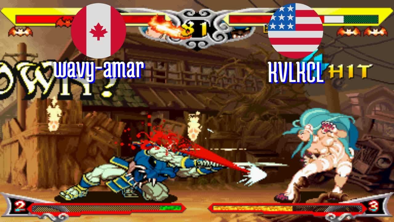 FT5 @vsavj: wavy-amar (CA) vs KVLKCL (US) [Vampire Savior vsav Fightcade] Jan 24
