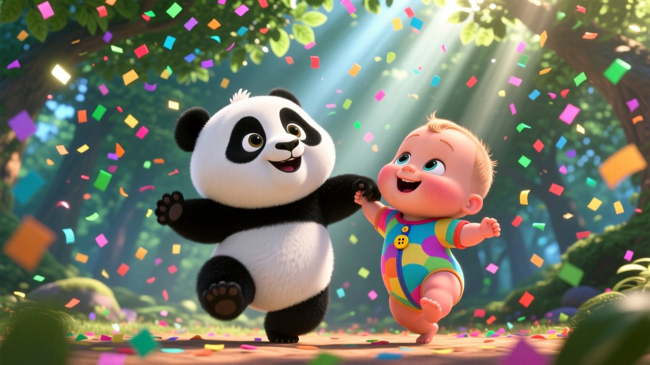 Cute Baby Panda Dance Song 🐼🎵 | Fun Kids Song for Toddlers | Playful Animal & Learning Rhyme