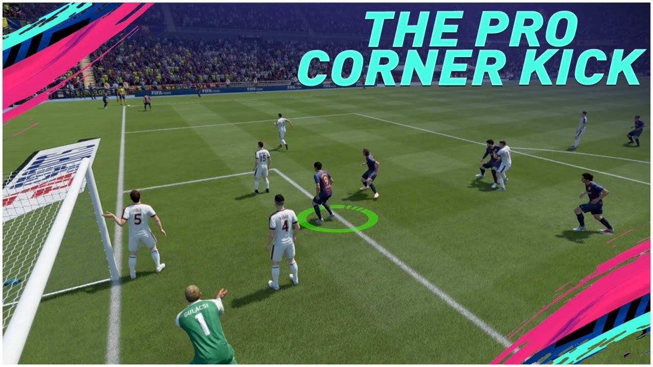 FIFA 19 NEW OVERPOWERED CORNER KICK TECHNIQUE - THE MANUAL CORNER KICK TUTORIAL - SCORE LIKE A PRO
