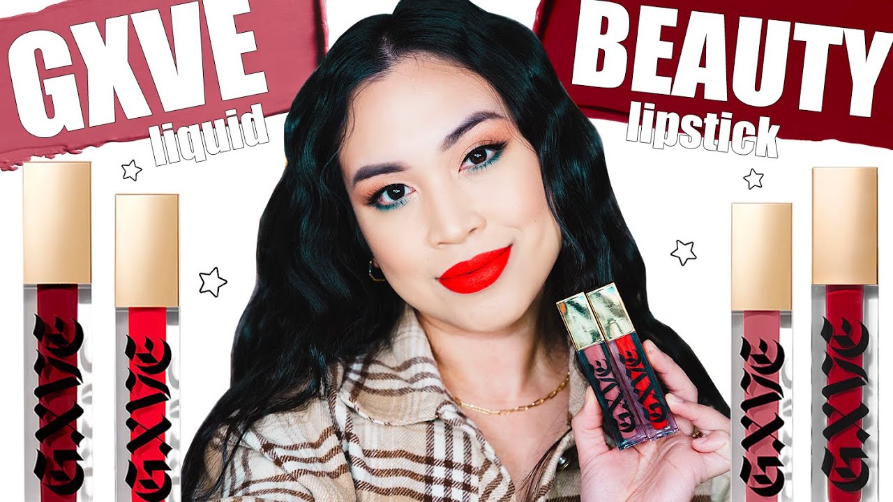 GXVE beauty liquid lipstick swatches