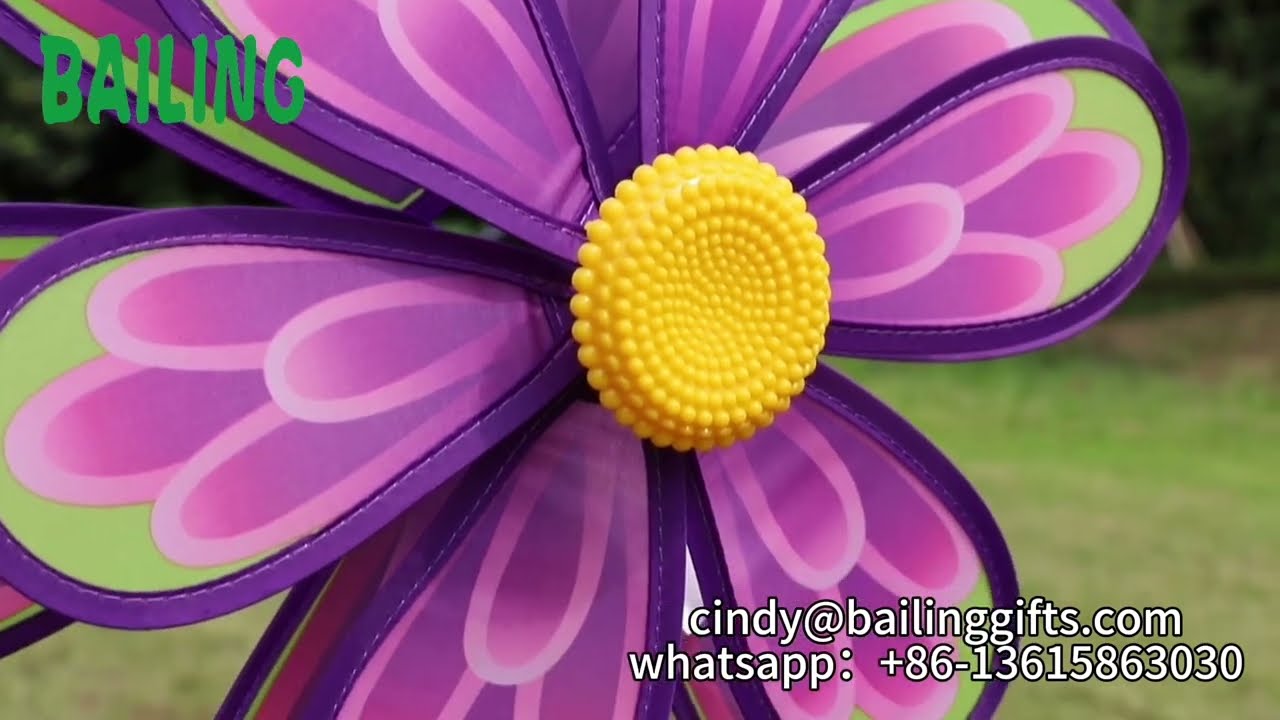 Custom design flower wind spinner | Factory production | BAILING