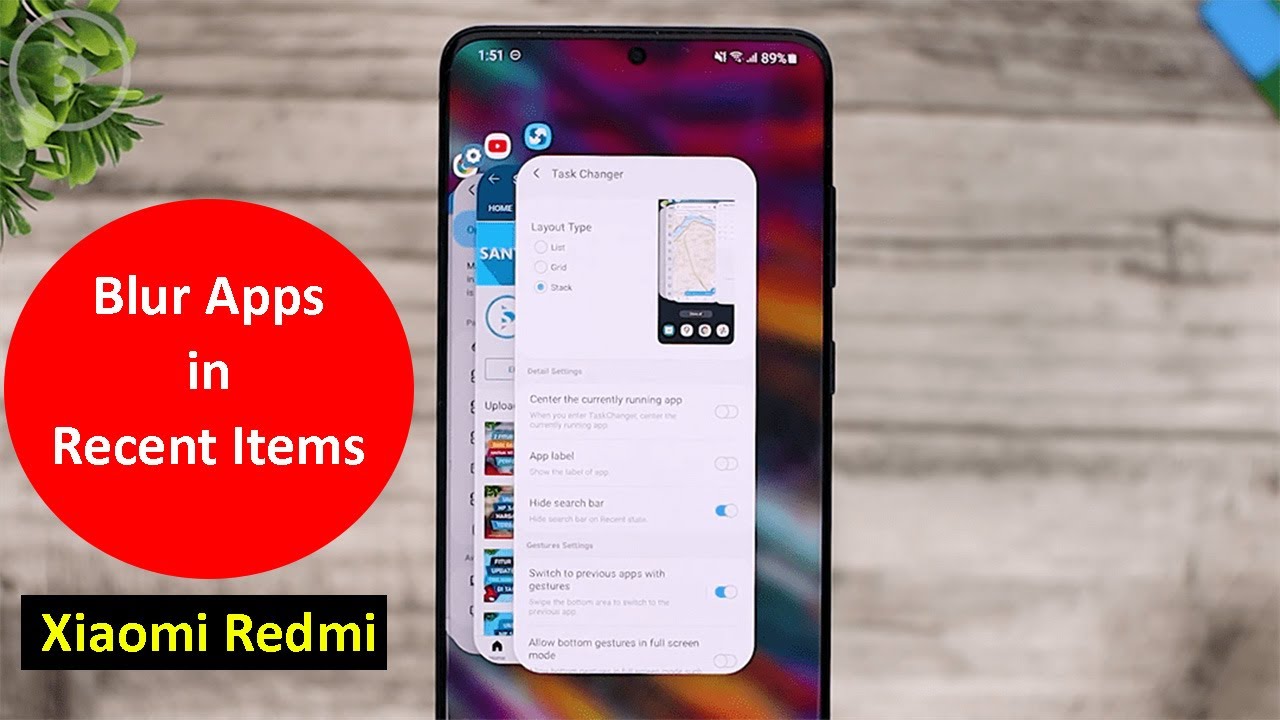 How to Blur Apps in Recent Apps Screen in Xiaomi Redmi Mobiles?
