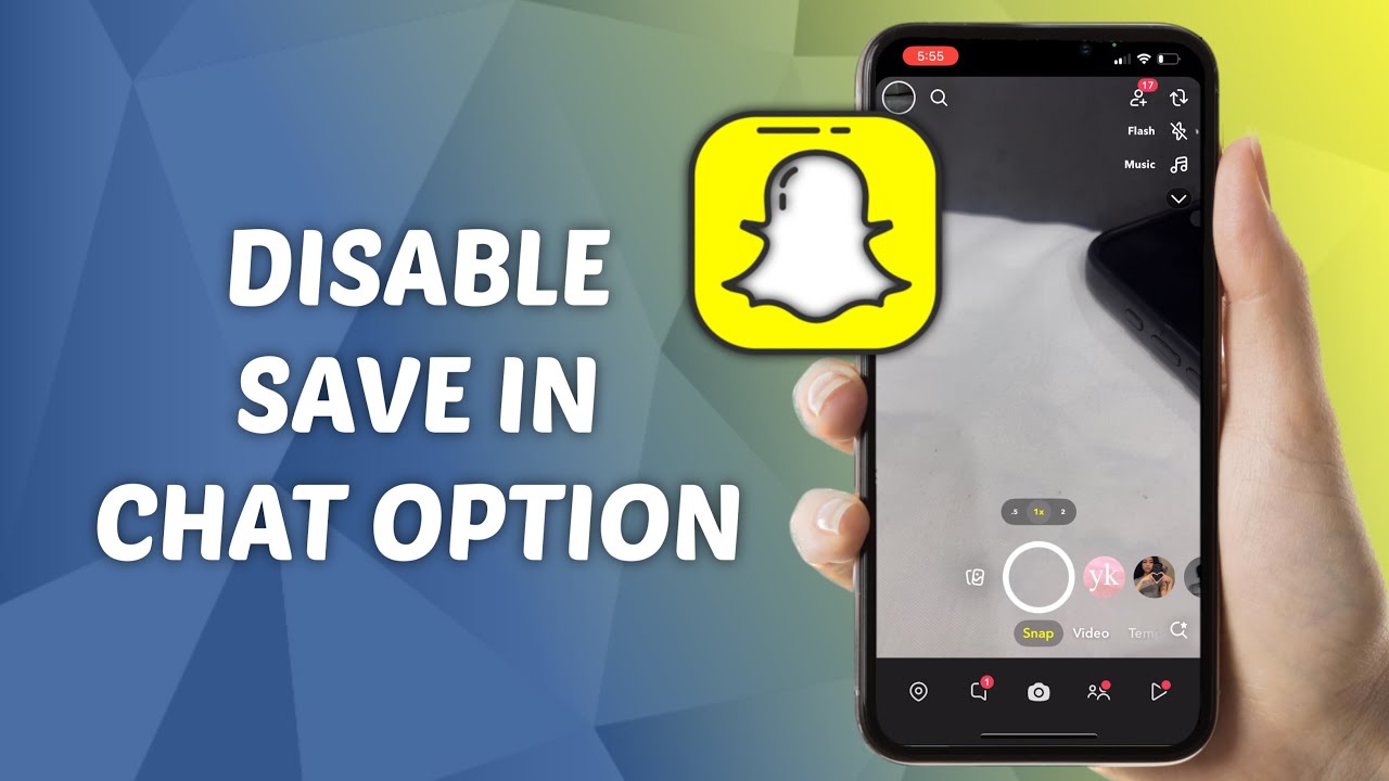 How to Turn OFF Save in Chat Option in Snaps on Snapchat