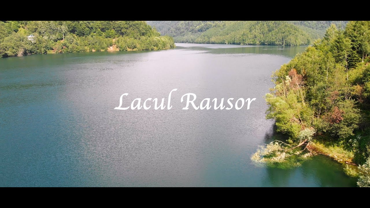 Lacul Rausor si barajul Rausor vedere aeriana