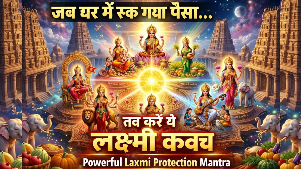 ⚠️ एक बार सुन लिया तो बदल जाएगी किस्मत | Mahalakshmi Kavach for Wealth,Protection & Money Attraction