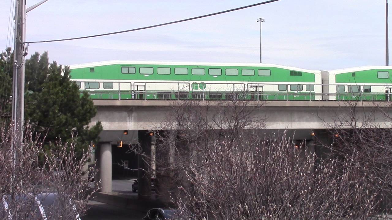 GO train at Ajax station.
