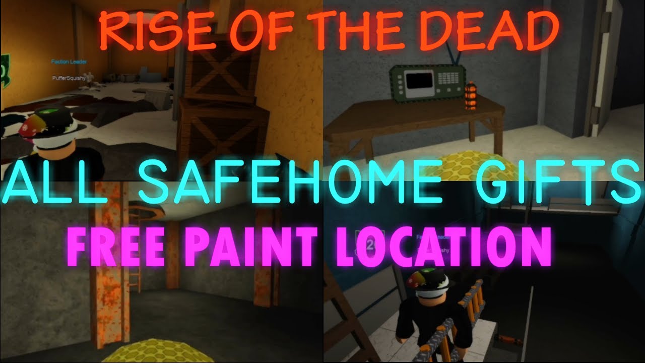 ALL SAFEHOME GIFTS AND FREE SECRET PAINT LOCATIONS | Rise Of The DEAD