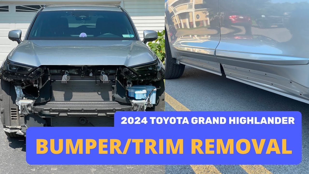 Как снять передний/задний бампер и всю пластиковую отделку | Toyota Grand Highlander 2024 года
