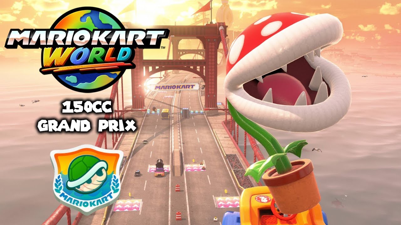Mario Kart World: Grand Prix - 150cc Shell Cup w/ Piranha Plant (3 Stars)