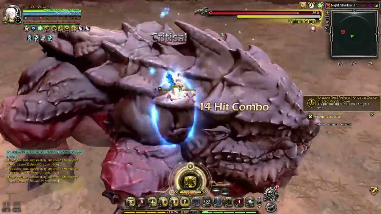 Dragon Nest Silver Hunter NSTG LB25 w/ free item Air combo