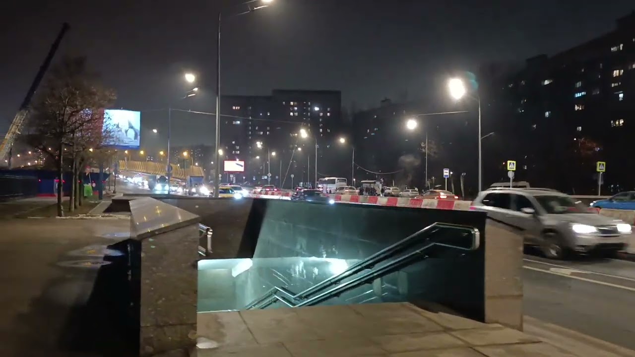Строительство объездной дороги около будущей станции метро Липецкая Бирюлëвской линии
