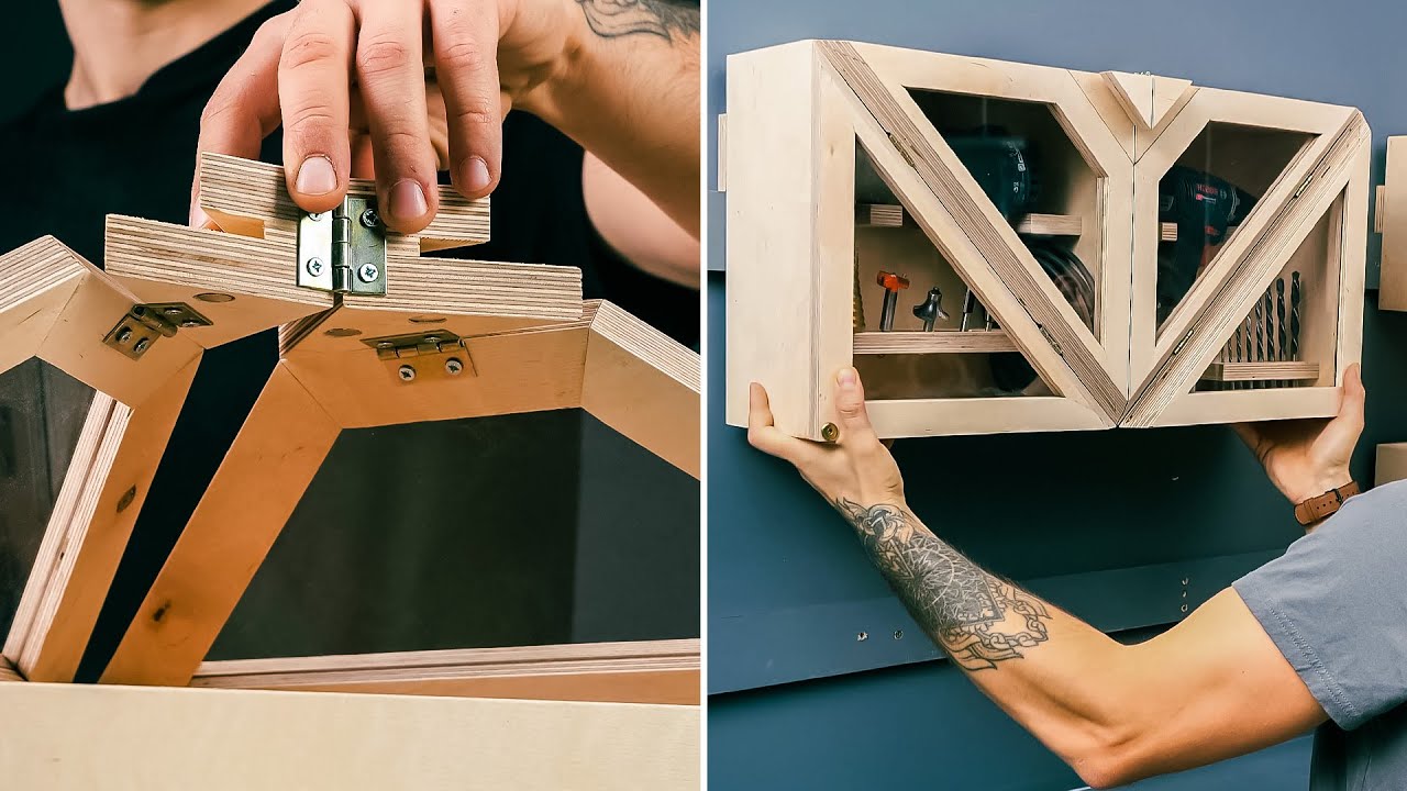 Making An Origami-Inspired Folding Door From Scratch | Woodworking Project