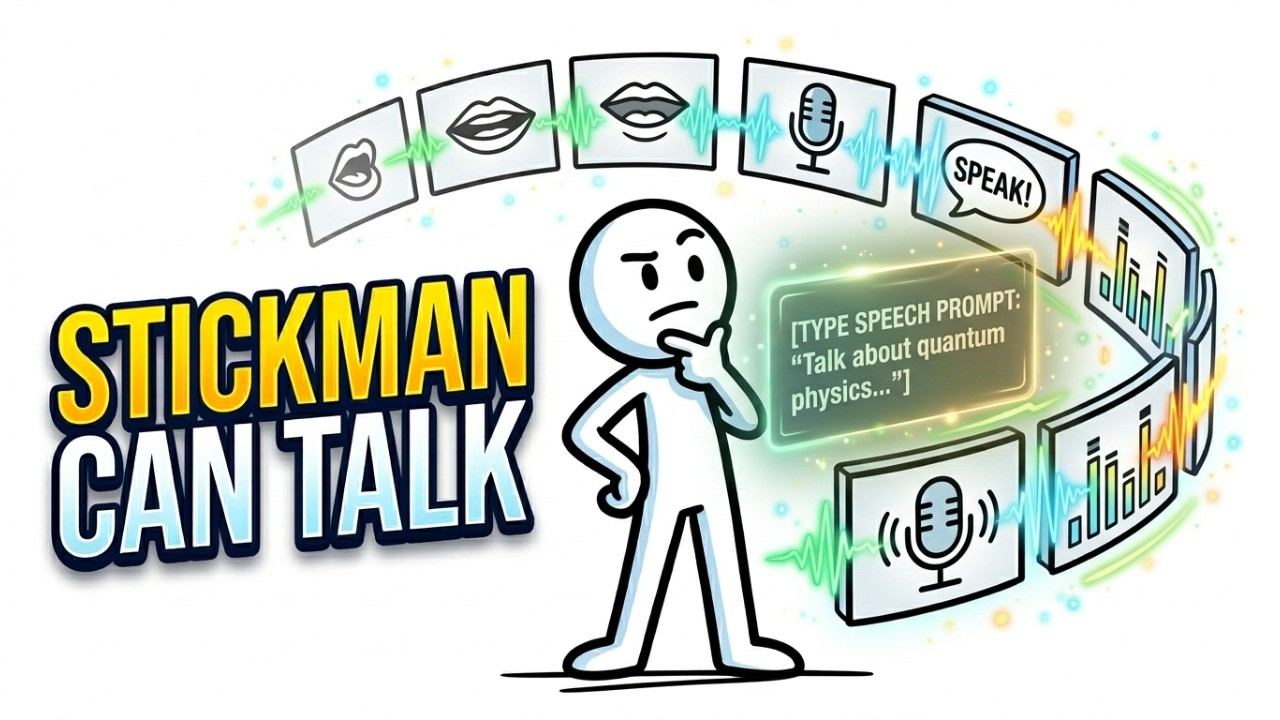 How to Make a Stickman Talk with AI (Full Animation + Consistent Voice)