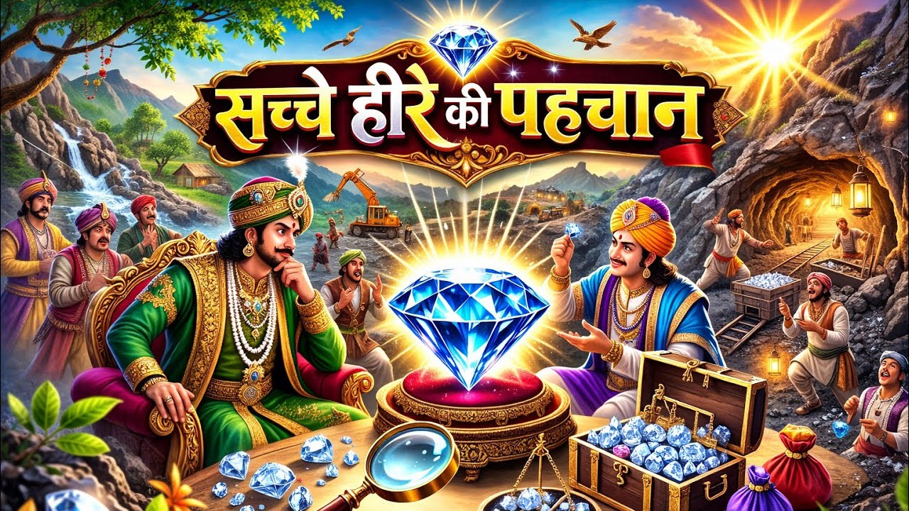 एक ऐसा हीरा जिसकी पहचान करने में बीरबल ने कमल कर दिया// hindi story 📖//