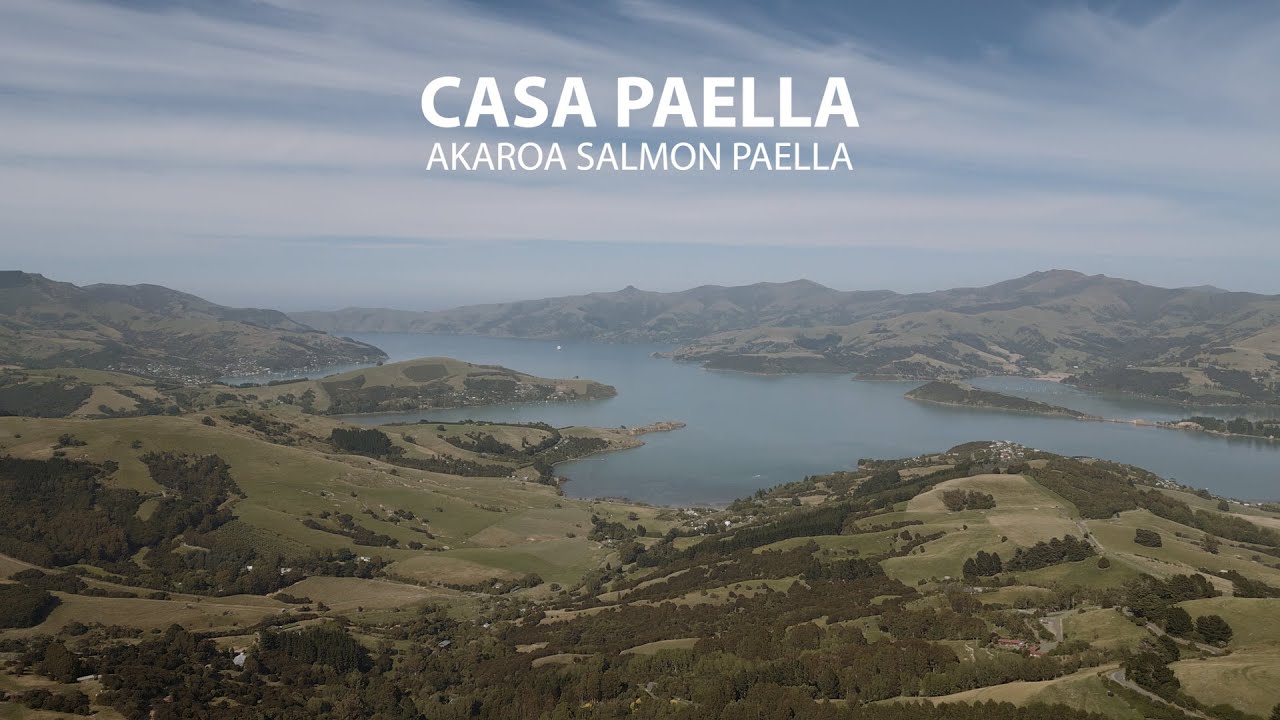 Casa Paella makes Akaroa Salmon Paella with local produce.
