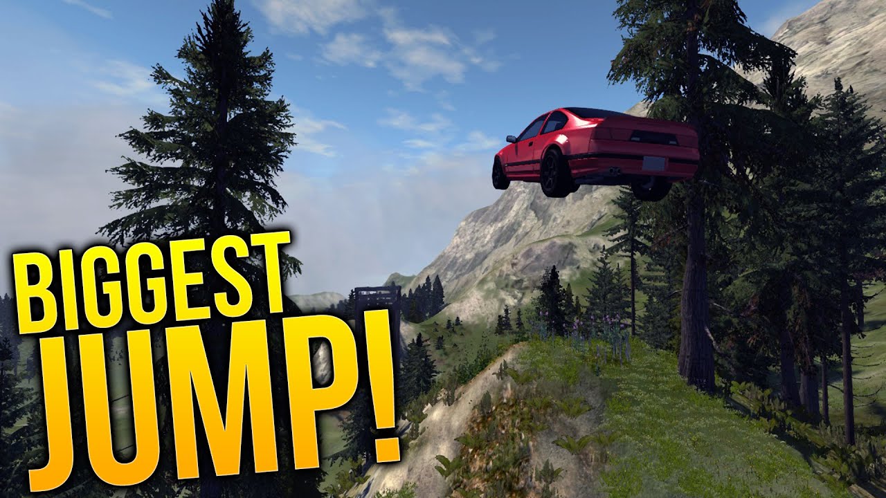 BeamNG Drive Gameplay - Altitude Modded Map - BIGGEST JUMP EVER! - BeamNG Drive Highlights