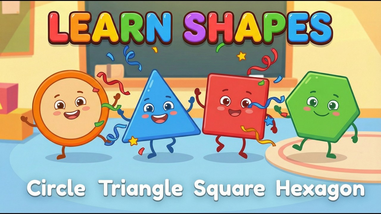 Learn Shapes for Kids | Circle, Square, Triangle & More with Real Life Examples! #learnshapes
