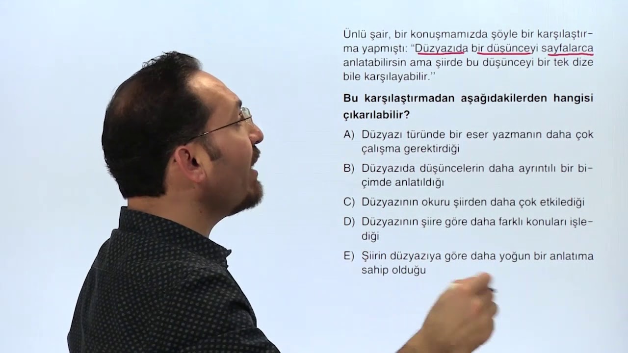 11. Yakın Anlamlı Cümleler İle İlgili Soru Çözüm Videosu