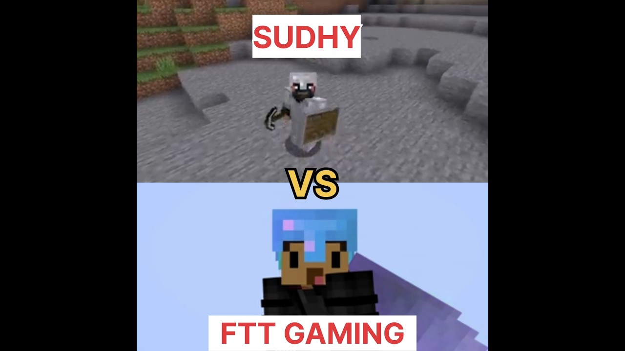 Sudhy VS Ftt gaming #minecraft #shorts #malayalam #sudhy #fttgaming
