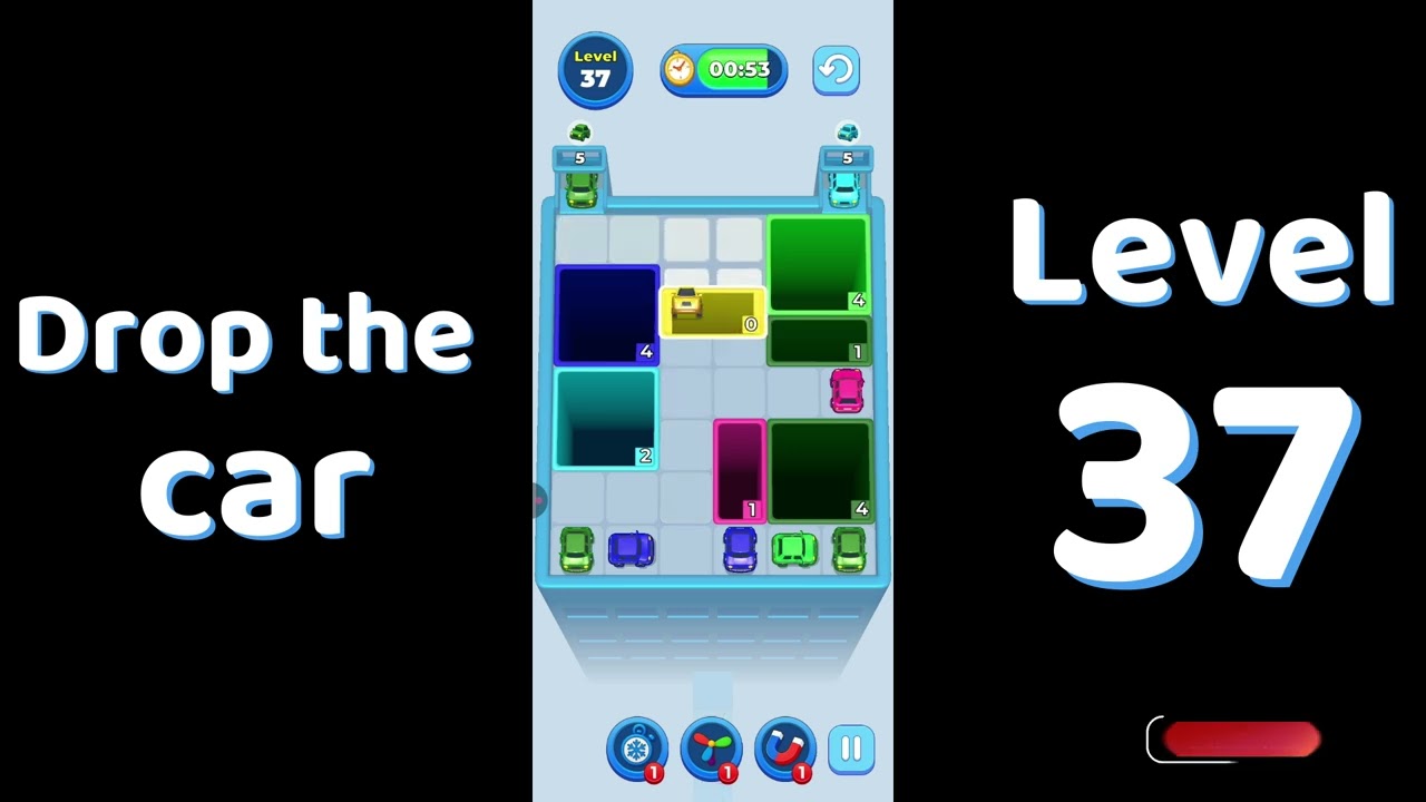 Drop The Car Level 37 🚗 | Color Car Drop Puzzle Gameplay | SolutionGuruji
