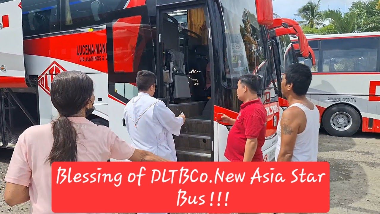 Blessing of DLTBCo. New asia star Buses kasama ang hyundai star 229. @Transporter624 @DLTBCo.