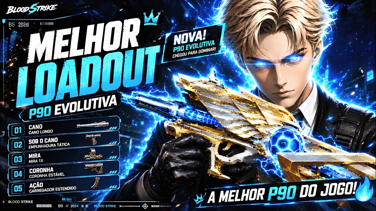 *NOVA* P90 EVOLUTIVA QUEBROU O BLOOD STRIKE! (MELHOR LOADOUT) 🔥
