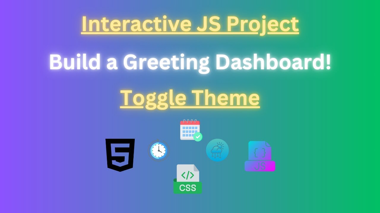 Build a Personalized Greeting Dashboard with JavaScript (Interactive & Fun Project!)