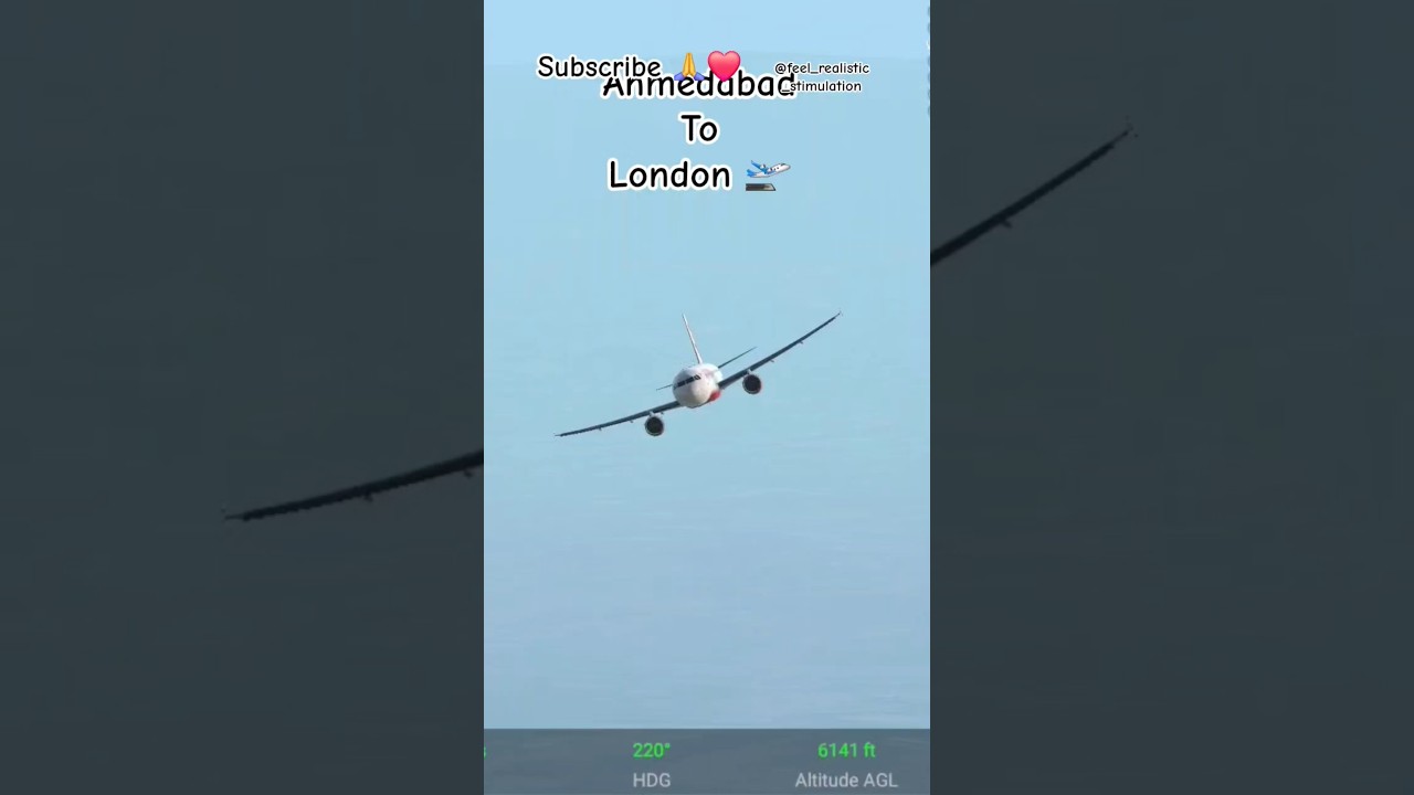 Ahmedabad to London 🛫#airindia #aviation #aviationlovers