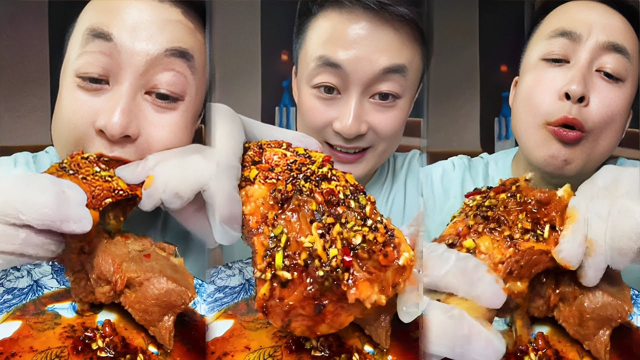 Big steak is here again. How fragrant? #Wow, so fragrant! #Big meat #Delicious food #so delicious