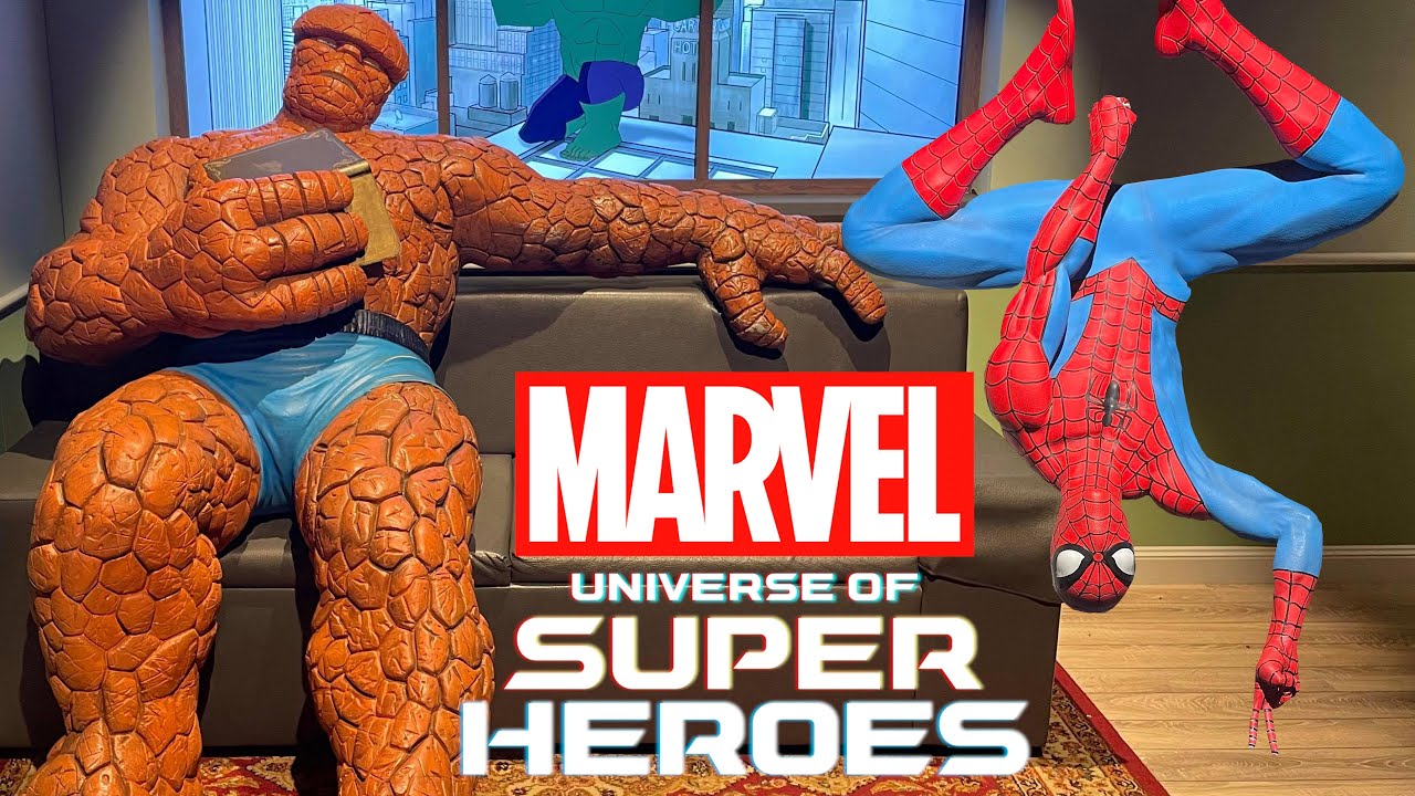 Marvel Universe of Super Heroes exhibition at Museum of Science and Industry with The Legend